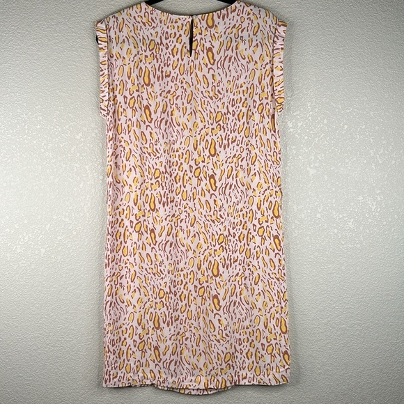 Virginie Castaway Leopard Print Casual Summer Spring Sheath Dress Size Large - Picture 5 of 8
